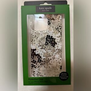 kate spade Floral Phone Case - Black and White-iPhone 15 Pro Max